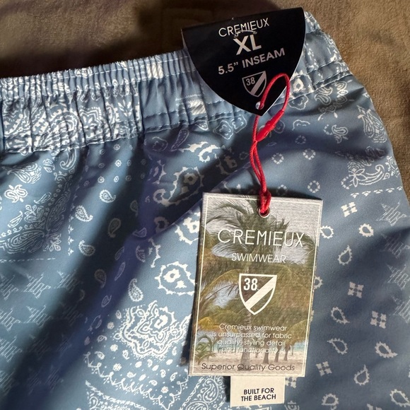 Daniel Cremieux Blue Swim Shorts - Picture 2 of 6